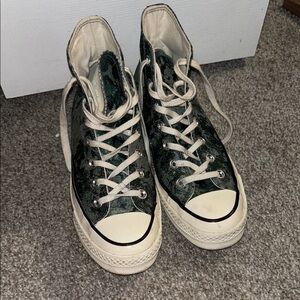 Converse Kids Sneakers in Green and White